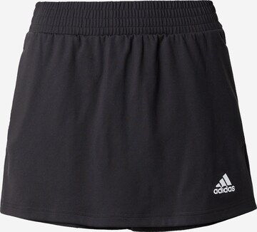 ADIDAS SPORTSWEAR Regular Workout Pants 'Last Days Of Summer Skort' in Black: front