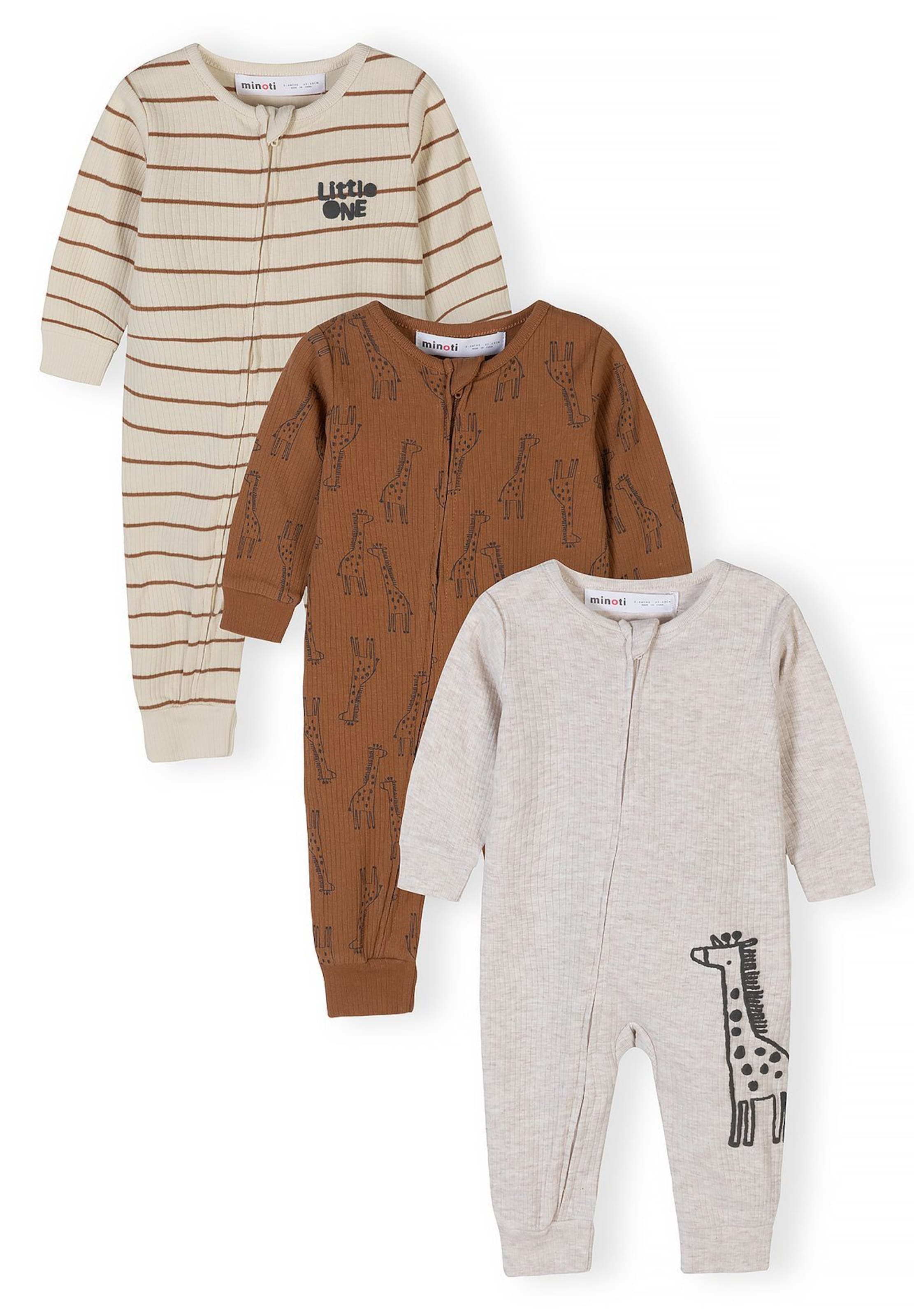 MINOTI Romper/bodysuit in Beige: front