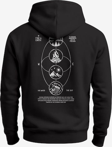 Neverless Sweatshirt 'Elemental Awareness' in Black: front