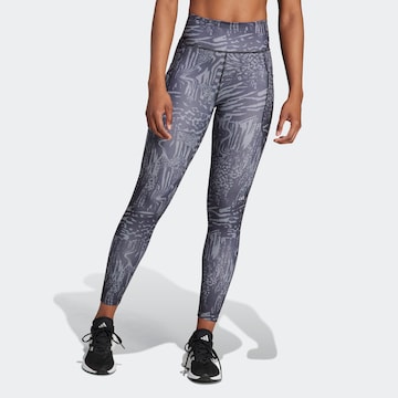 ADIDAS PERFORMANCE Skinny Sporthose in Schwarz: predná strana