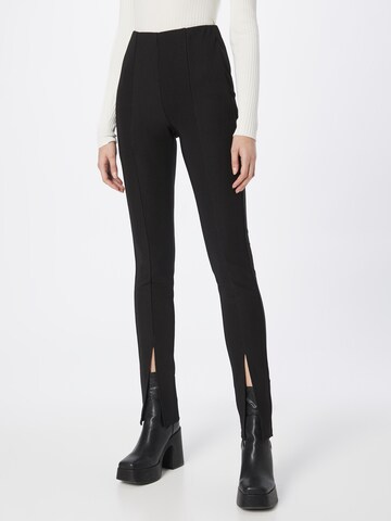 Rich & Royal Skinny Leggings in Black: front