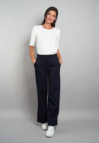 Seidel Moden Wide Leg Hose in Blau
