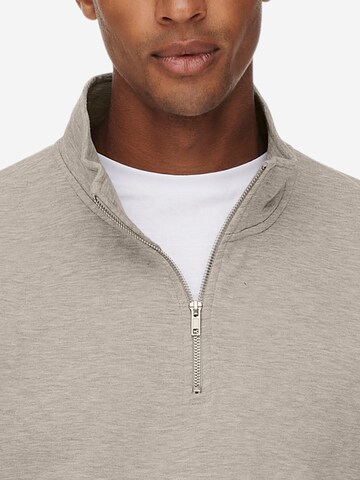 Only & Sons Sweatshirt 'Ceres'‌‌‌‌‌ in Beige