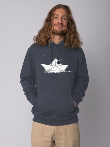 Watapparel Sweatshirt 'Astronaut' in Grijs: voorkant