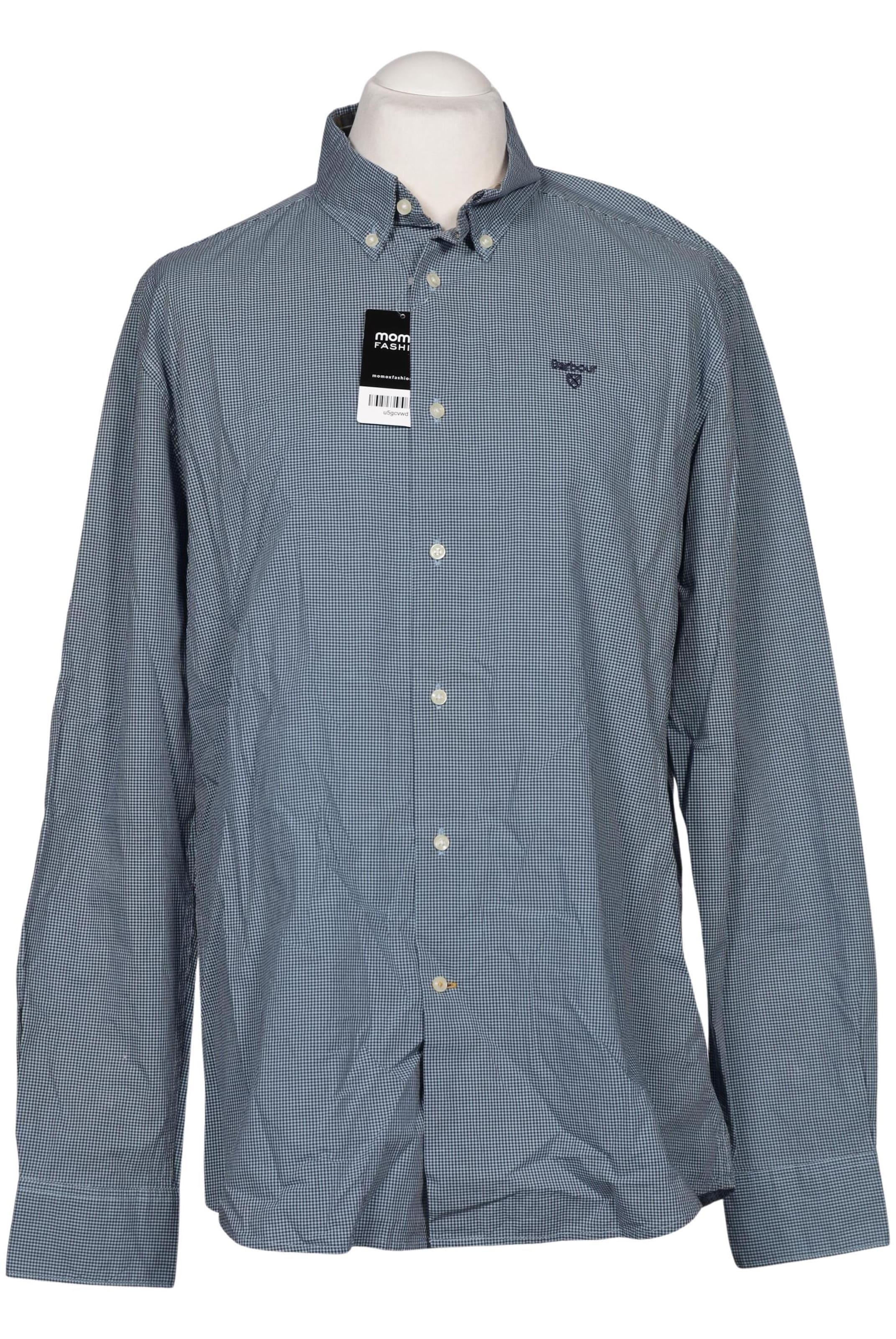 Barbour Button Up Shirt in XL in Blue: front