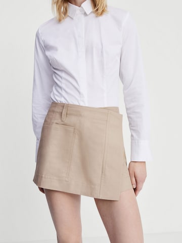 MANGO Skirt in Beige: front