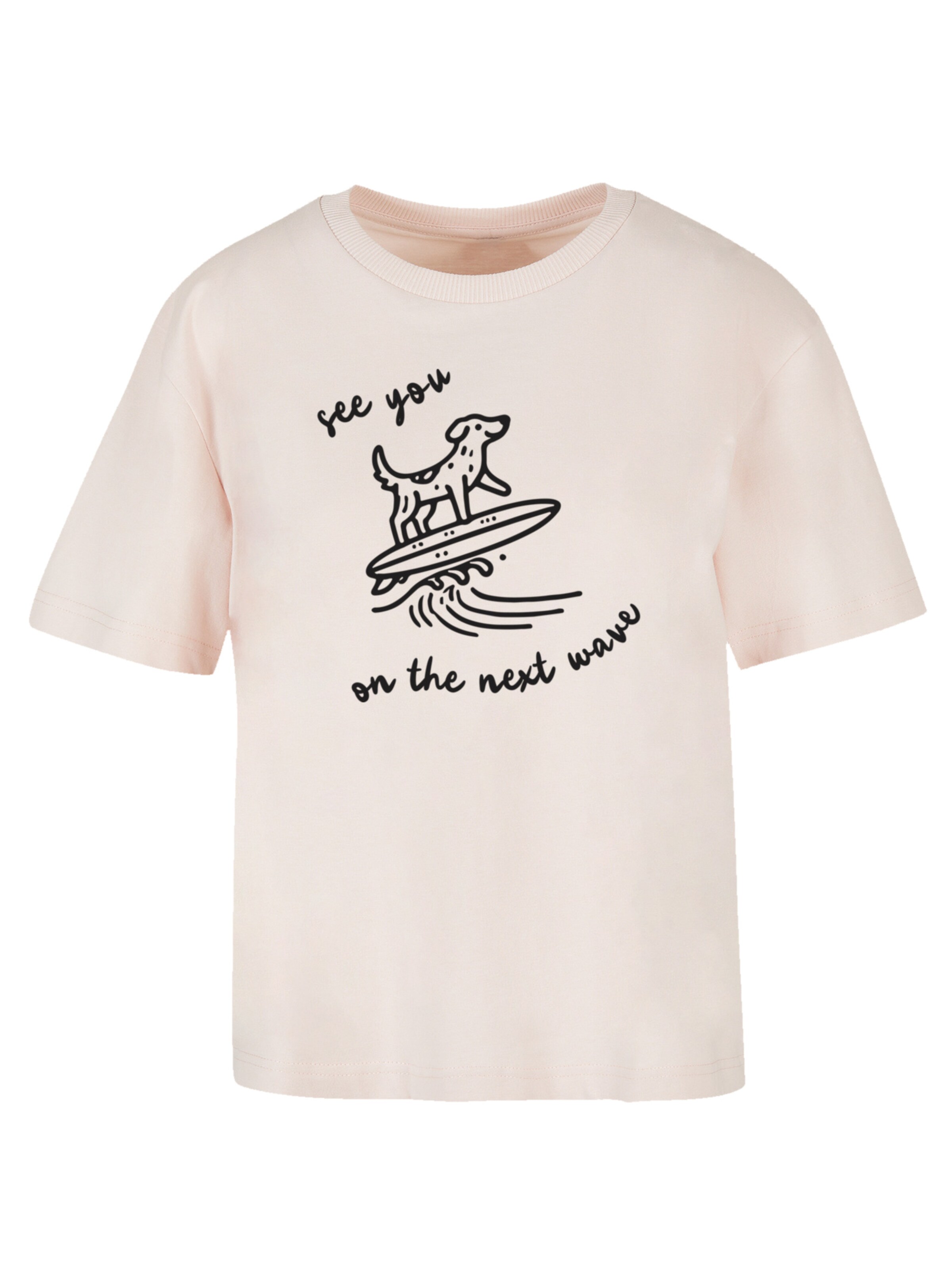 F4NT4STIC T-Shirt 'See You On The Next Wave' in Pink: Vorderseite