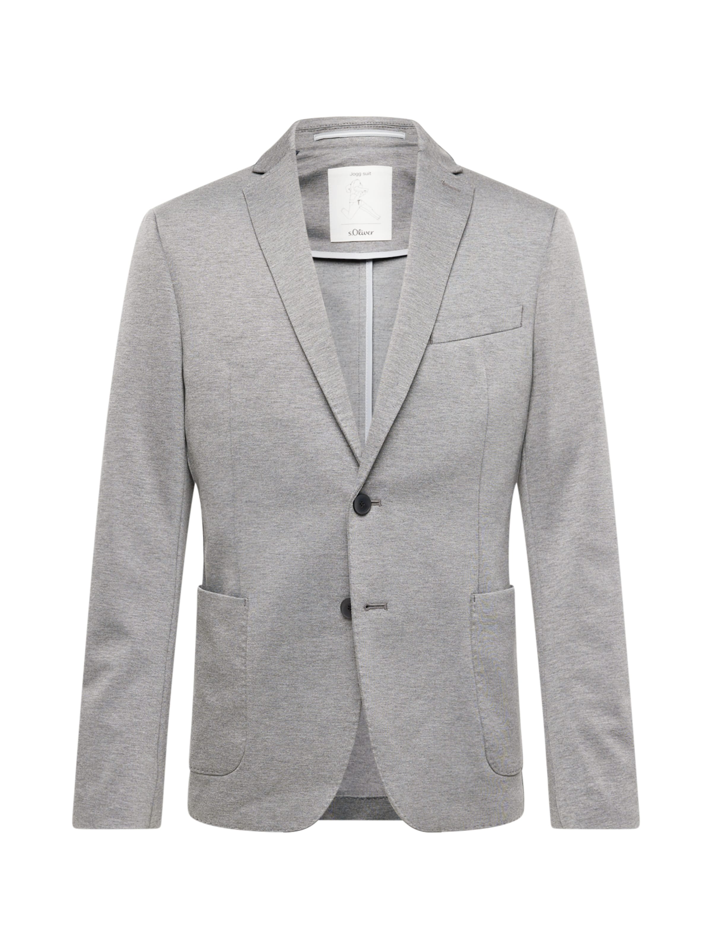 s.Oliver Slim fit Suknjič | siva barva: sprednja stran