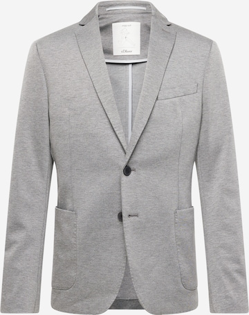 Coupe regular Veste de costume s.Oliver en gris : devant