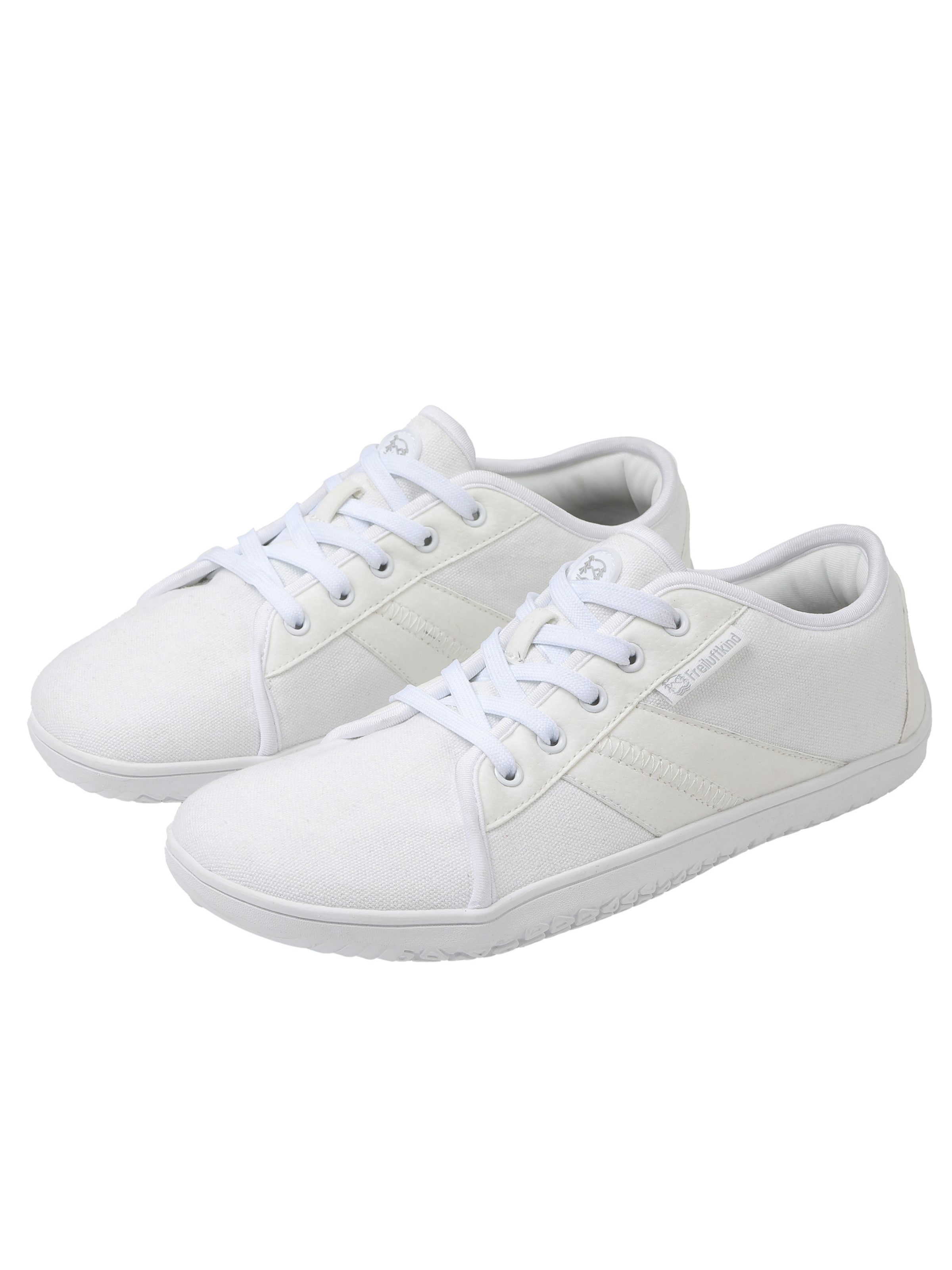 Freiluftkind Sportlicher Schnürschuh 'Baker' in Weiß: Vorderseite