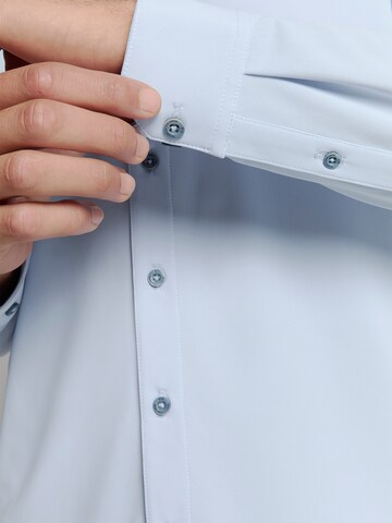 No Excess Regular fit Overhemd in Blauw