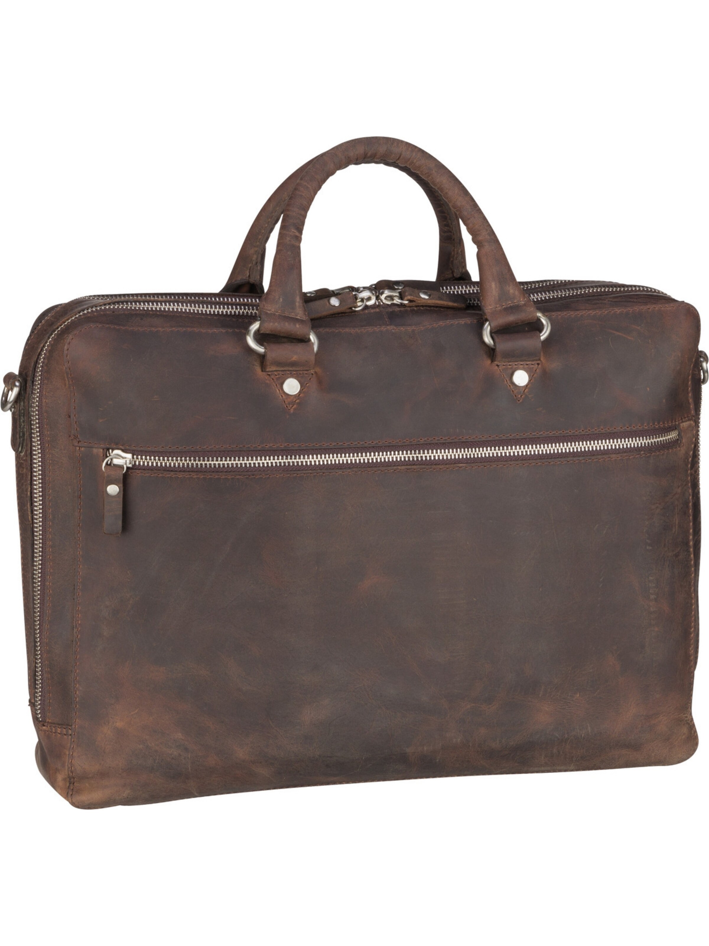 LEONHARD HEYDEN Document bag 'Salisbury 7661' in Brown: front