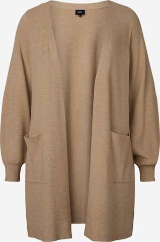 Zizzi Cardigan i beige: forside