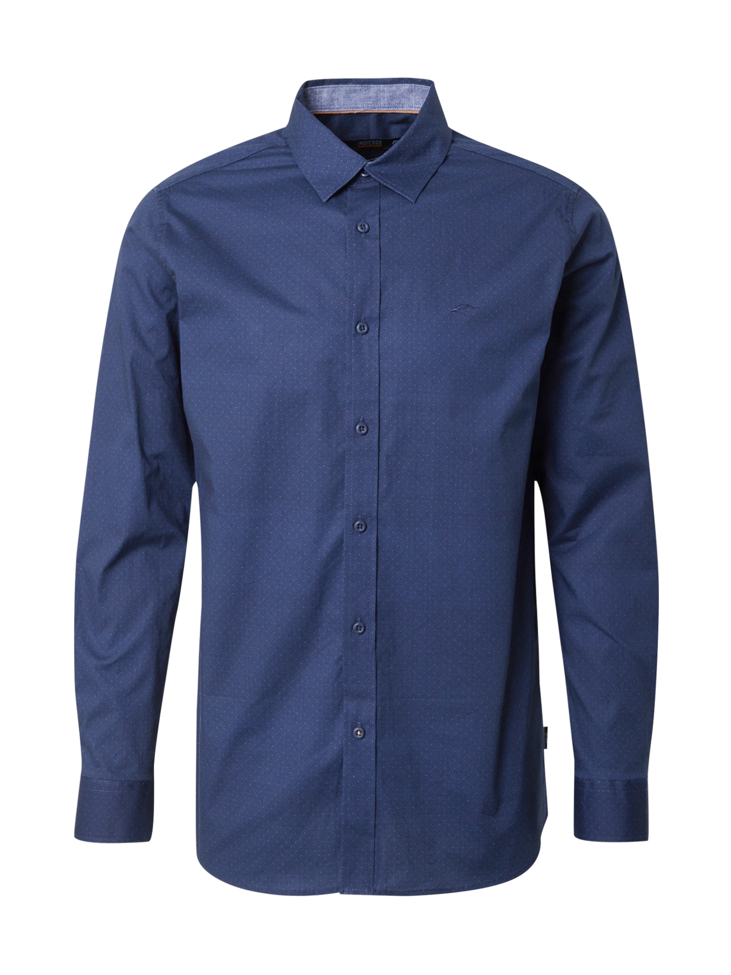 INDICODE JEANS Krekls 'Killian', krāsa - bēšs / tumši zils, Preces skats