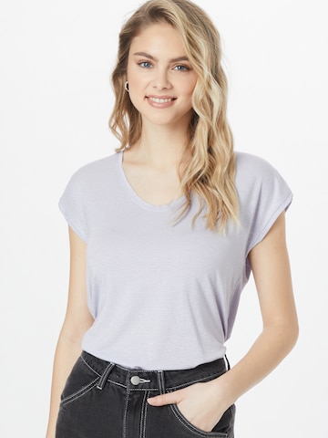 T-shirt 'Billo' PIECES en violet : devant