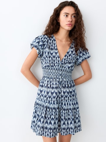 Robe MANGO TEEN en bleu : devant