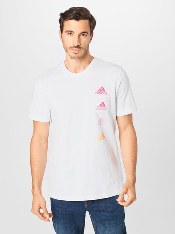 T-Shirt fonctionnel 'Essentials' ADIDAS PERFORMANCE en blanc : devant