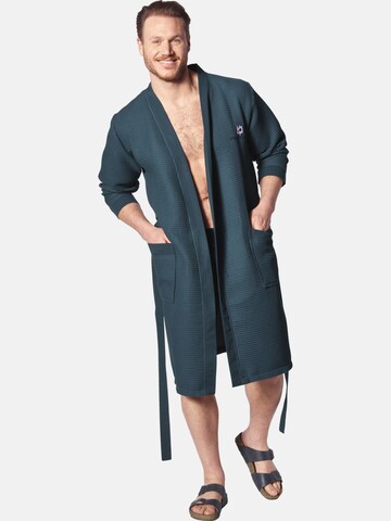 Jan Vanderstorm Bathrobe long 'Aretti' in Green: front