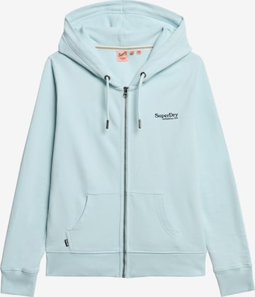 Superdry Sweatjacke 'Essential' in Blau: Vorderseite