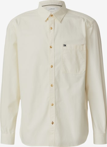 s.Oliver Hemd in Beige: Vorderseite