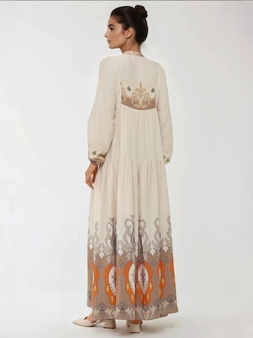 Hiccup Shirt Dress in Beige