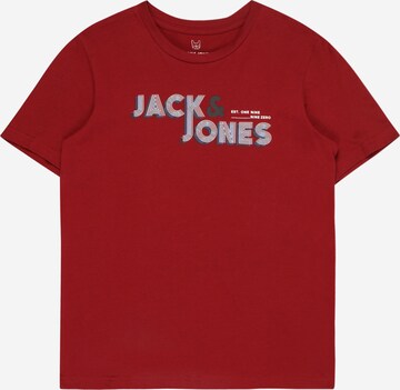 Jack & Jones Junior Tričko 'FRIDAY' – červená: přední strana