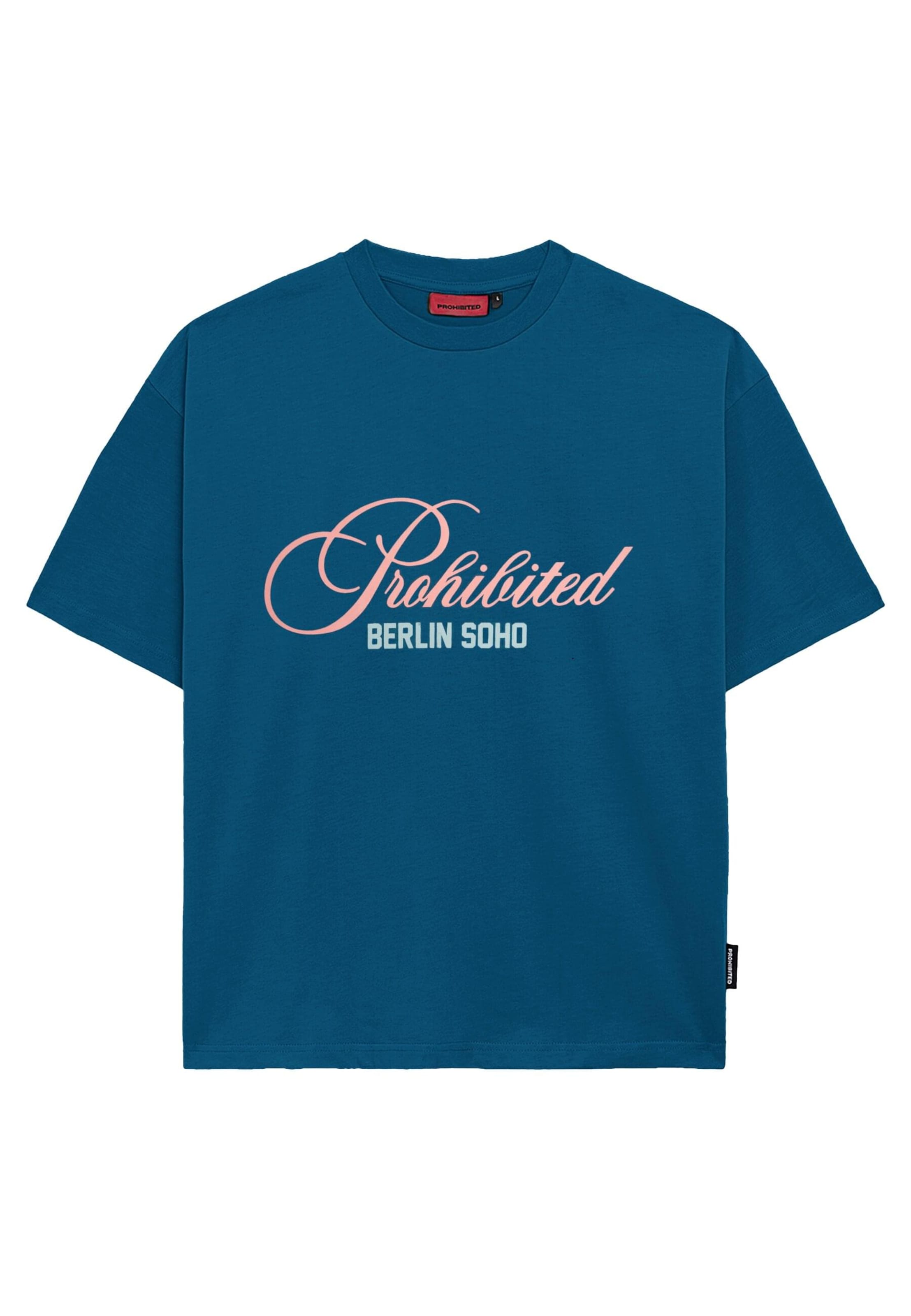 Prohibited Shirt 'Bohemian' in Blauw: voorkant