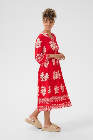 Robe 'Koren' Cream en rouge : devant