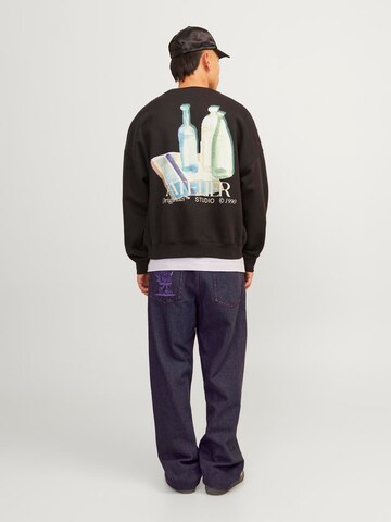 purpurinė JACK & JONES Laisvas Džinsai 'Alex'