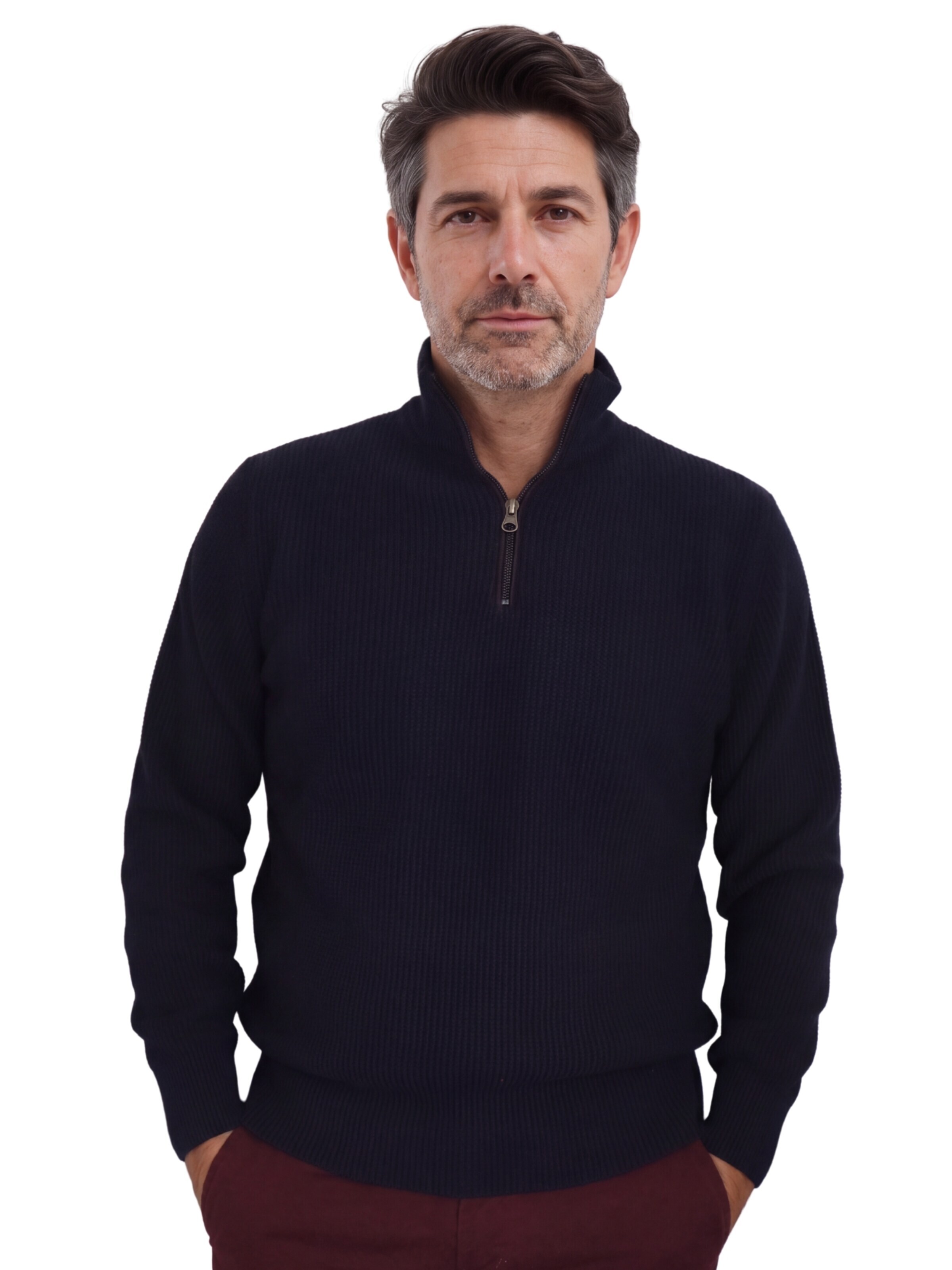 Renzo Uomo Pullover‌‌‌‌‌‌‌‌ in Blau: Vorderseite