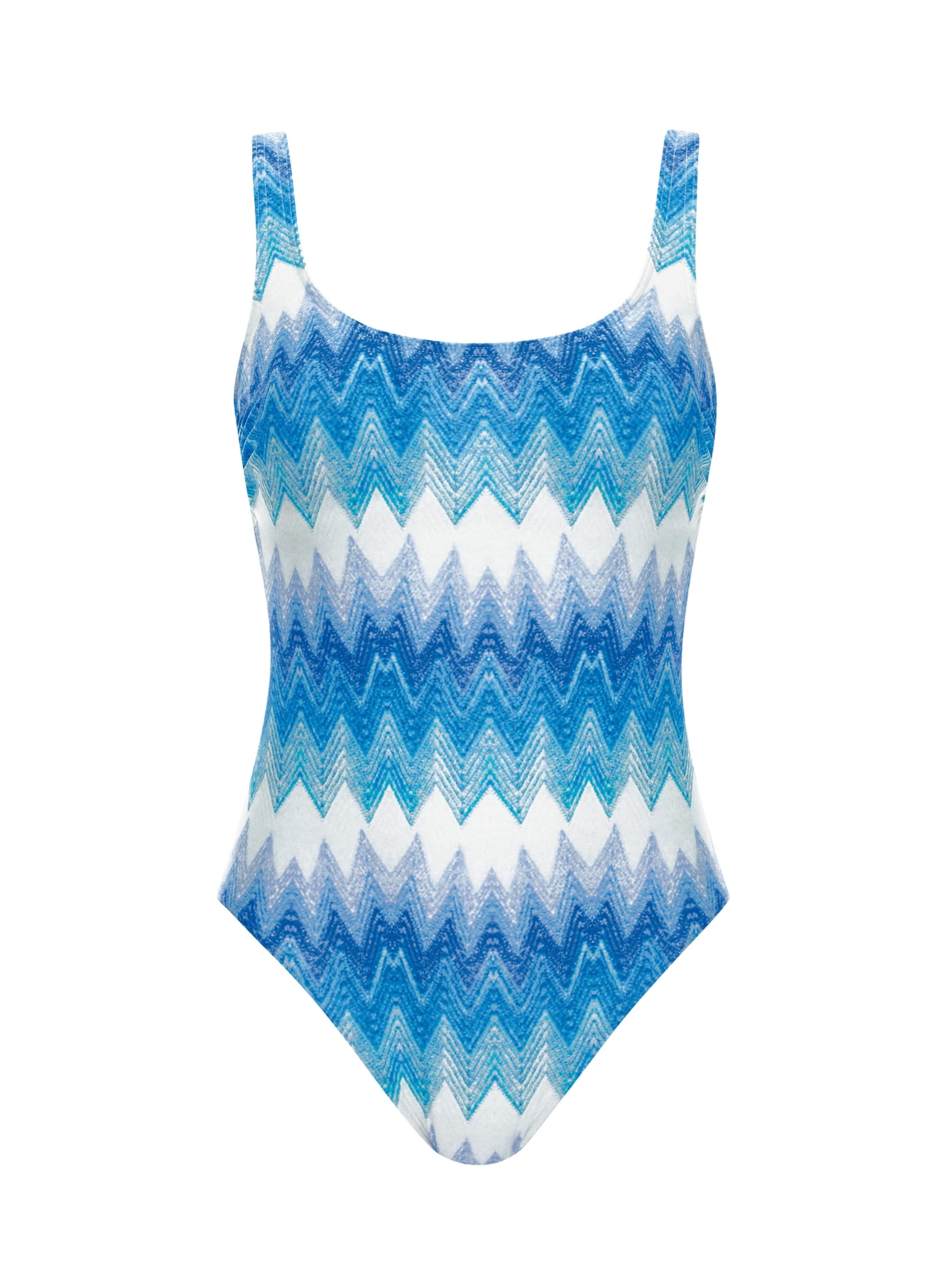 OLYMPIA Bustier Badpak in Blauw: voorkant