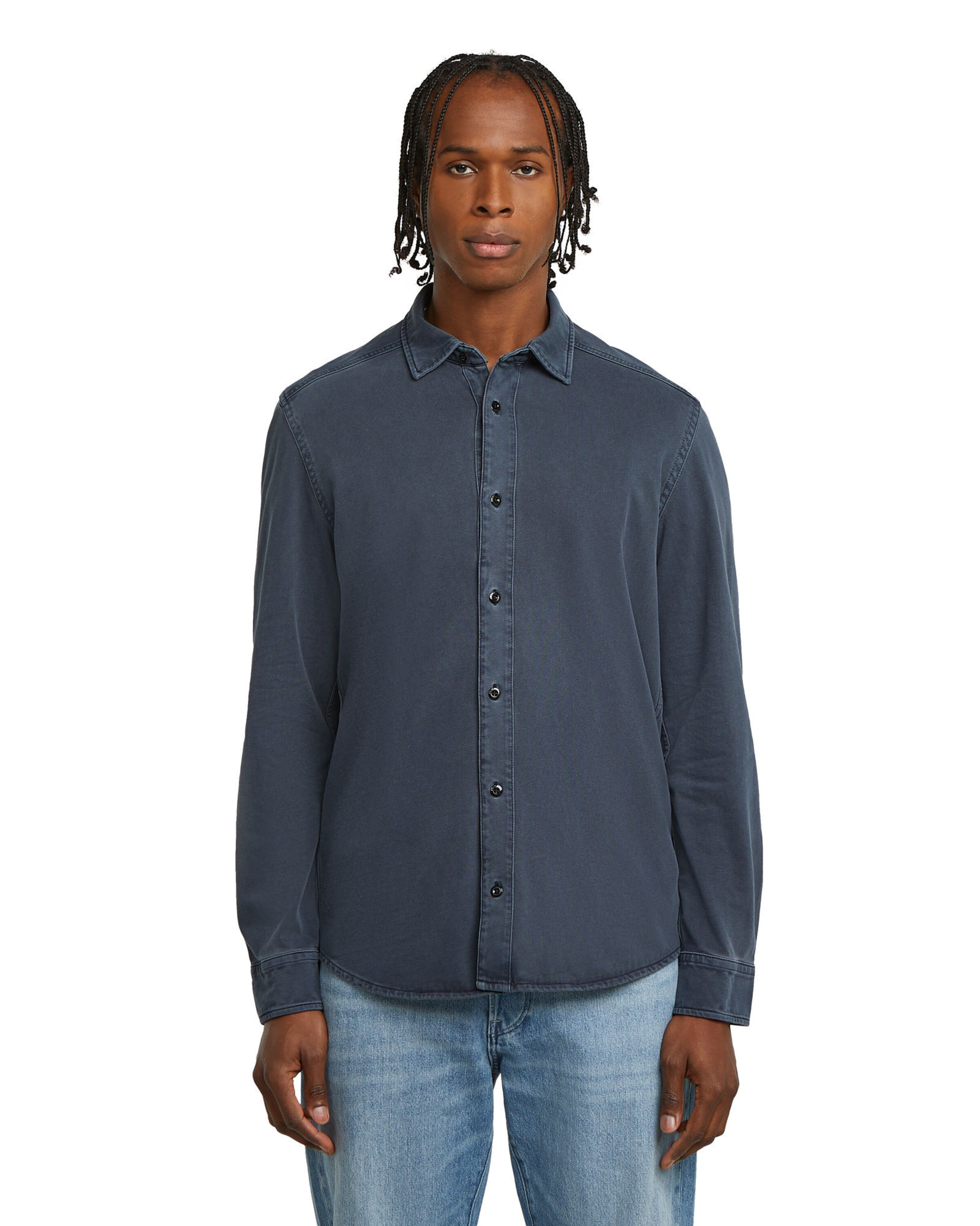 G-STAR Regular Fit Hemd in Blau: Vorderseite