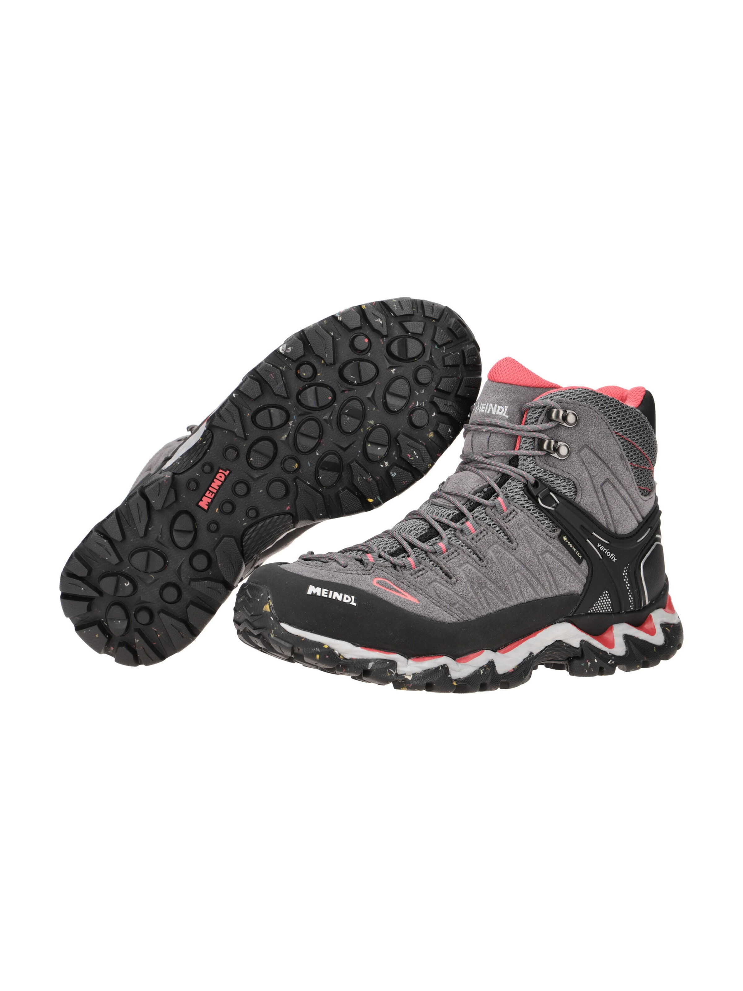 MEINDL Boots 'Meindl Lite Hike Lady GTX Stiefel grau rosa GORE-TEX 4691' in Grey