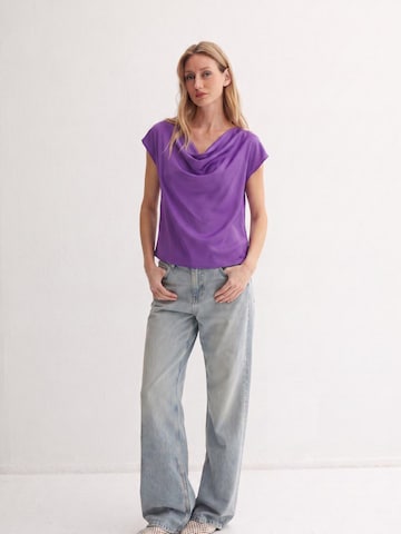 Chemisier SILK & CASHMERE en violet : devant