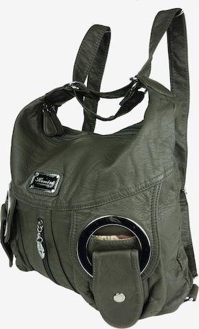 Kumixi Schultertasche '2in1 Rucksacktasche' in Grau: Vorderseite