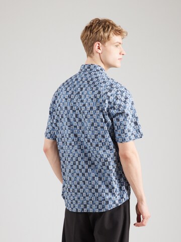 BOSS Regular Fit Hemd 'Rash_2_M' in Blau