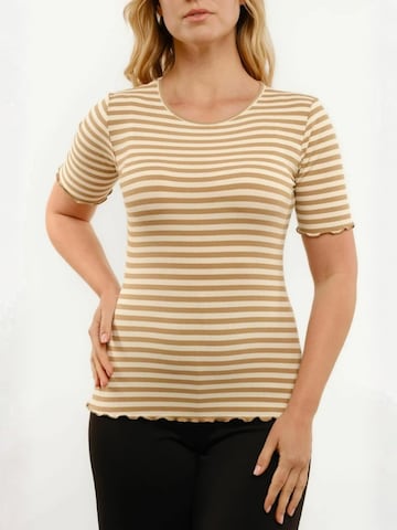 Liberte Essentiel Top ' NATALIA SS ' in Beige