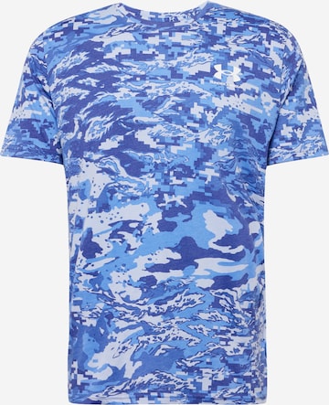 T-Shirt fonctionnel UNDER ARMOUR en bleu : devant