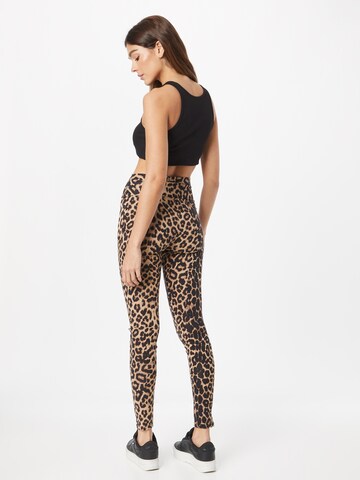 Beige & Brown Leopard - Beige Animal Leggings