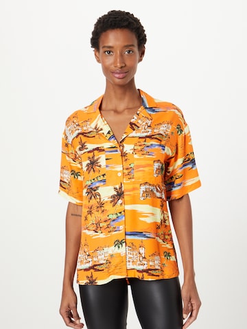 Nasty Gal - Blusa em laranja: frente