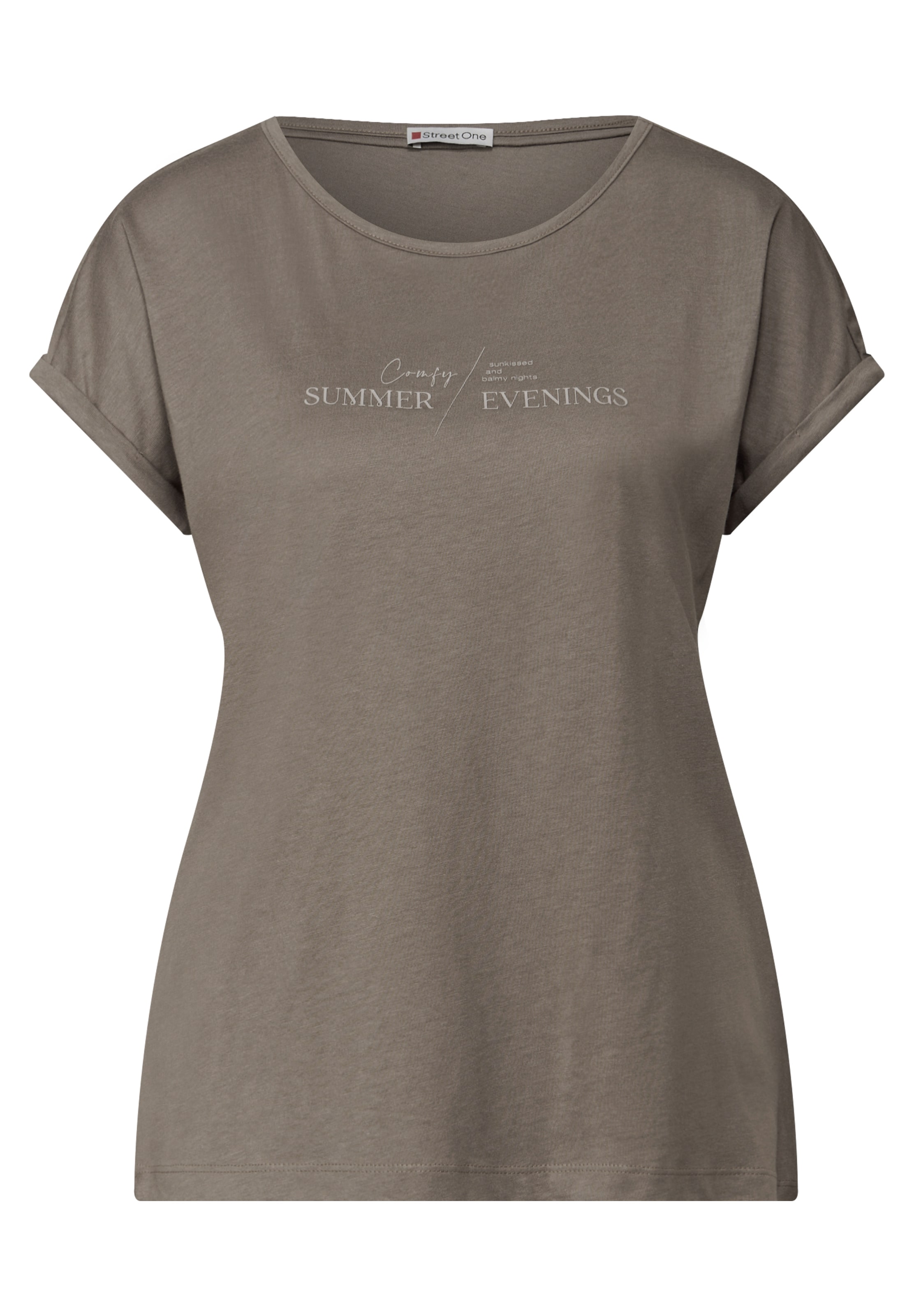 STREET ONE Shirt in Brown: front