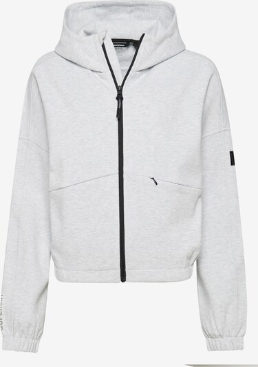 Superdry Veste de survêtement en gris chiné / noir, Vue avec produit