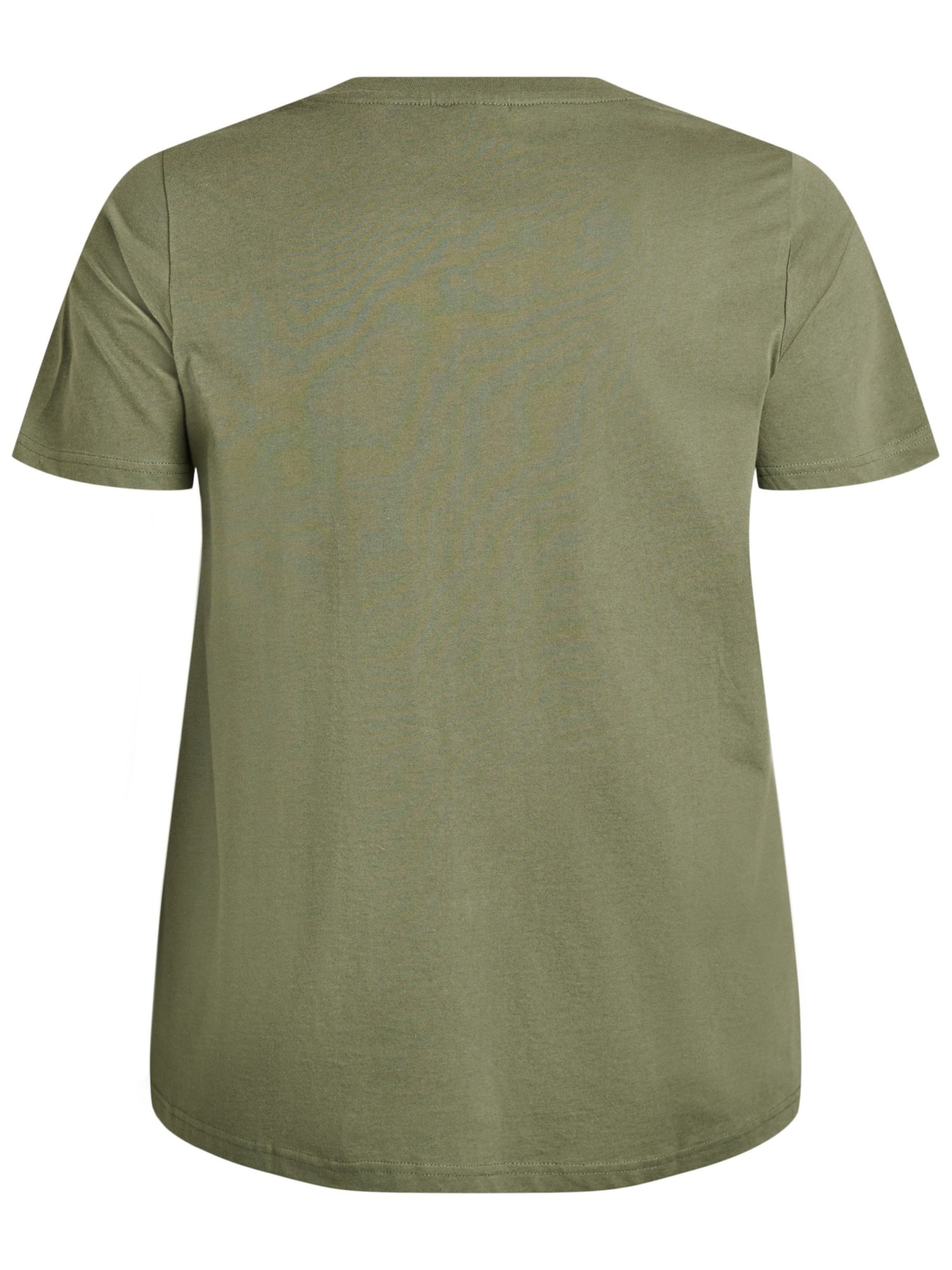 Zizzi Shirt 'MALLI' in Green