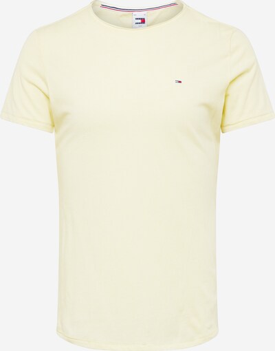 Tommy Jeans T-Shirt 'JASPE' en bleu marine / jaune pastel / rouge foncé / blanc, Vue avec produit