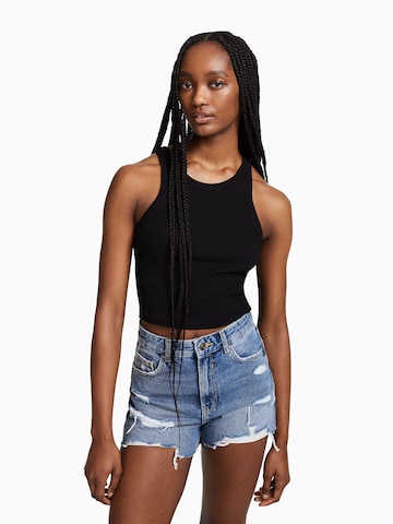 Regular Jean Bershka en bleu : devant