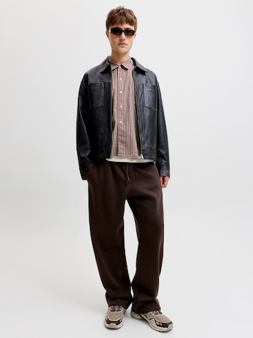 JACK & JONES Wide Leg Bukser 'JPSTBILL BRADLEY' i brun