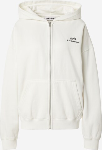 Pegador Zip-Up Hoodie 'YUNTA' in White: front