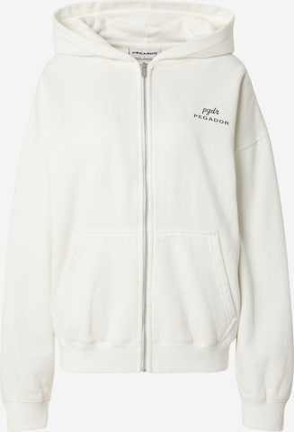 Pegador Zip-Up Hoodie 'YUNTA' in White: front