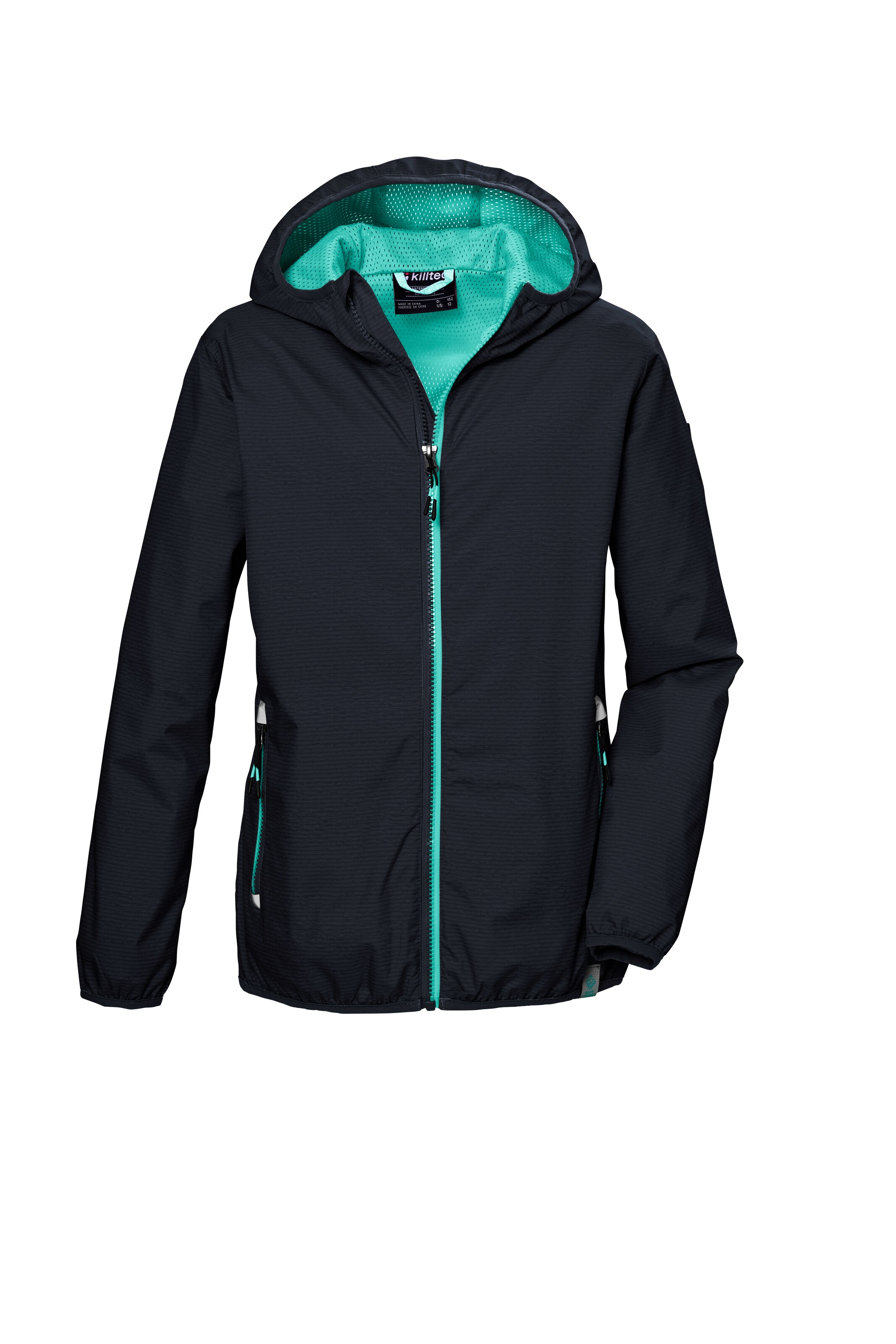 KILLTEC Outdoor jacket in Black: front