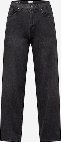 Urban Classics Wide leg Jeans in Zwart: voorkant